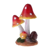 witspace Fairy Garden Accessories Tiny Mushroom, Fake Mushroom Decor Miniature Figurine Decoration for Mini Garden Micro Landscape Terrarium DIY Craft Project