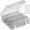 24 Grids Box-1 Pack, variant on Bead Organizer Box, 30 Grids Small Clear Plastic Bead Storage Containers, Craft Organizer Case with Hinged Lid for Making Beading Jewelry Rhinestones Crafts Screws Small Parts (1 Pack)