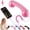 Pink, variant on Retro Phone Handset for iPhone Android Cell Phone,Type-C Corded Receiver with Volume Control,Vintage Wired Handset for Clear Calls and Stylish Desktop Use