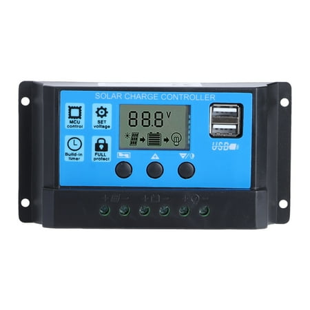 

Solar Regulator 20A 5V Output Adjustable Solar Panel Regulator Commercial For Home Outdoor Yard