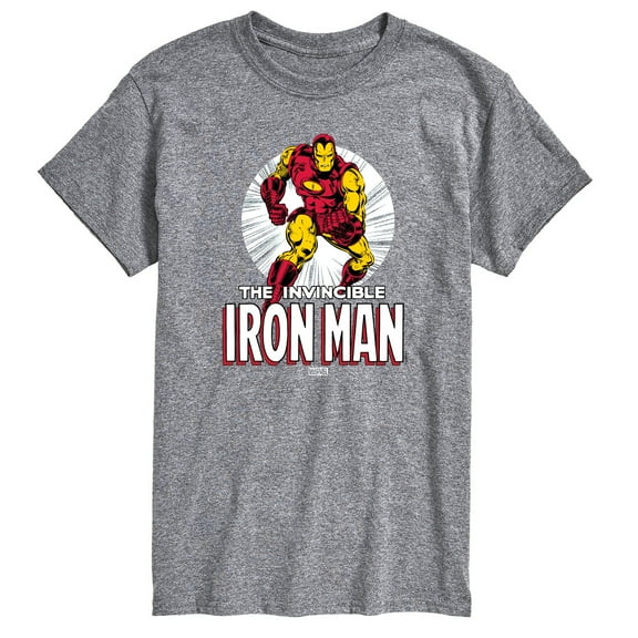 Marvel Iron Man - The Invincible Iron Man - Men's Short Sleeve Graphic T-Shirt