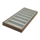 thumbnail image 4 of Organizador de gafas de sol de viaje con 7 ranuras - Estuche de madera para guardar gafas Gris, 4 of 9