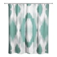 thumbnail image 2 of Creative Products Gray And Green Abstract Ikat 71x74 Shower Curtain, 2 of 2