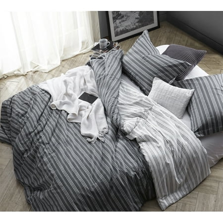 Byb Faded Stripes Black Comforter Walmart Com