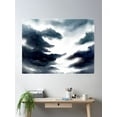 thumbnail image 2 of Cloudy Poster Wall Art, Modern Wall Decor, 16x24 UNFRAMED, 2 of 2