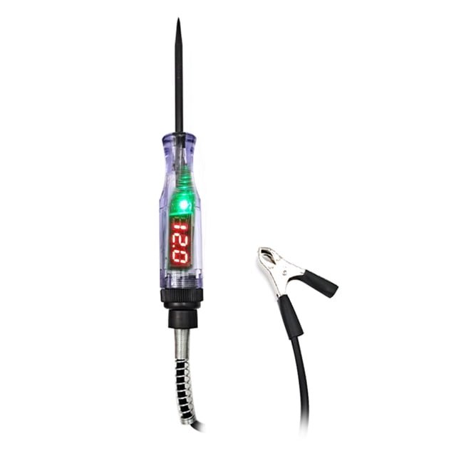 6 V 12 V 24 V Portable Car Automotive Electric Digital Display Circuit Tester Car Truck Circuit Probe Test Pen Automotive Test Light Tester with 1.2M Wire