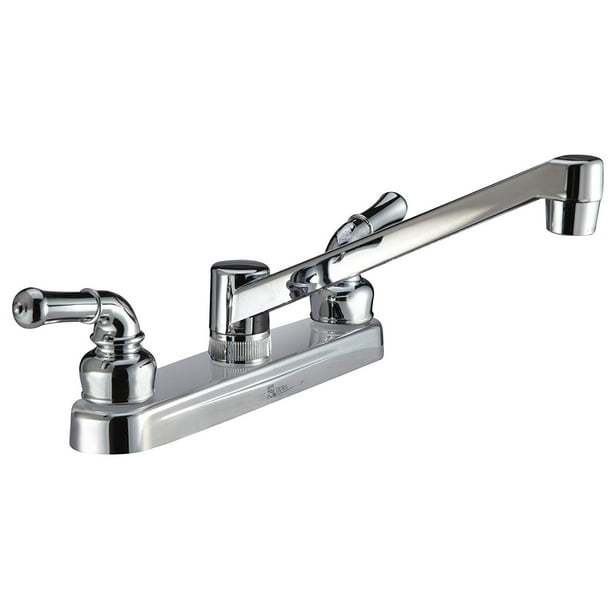 Dura Faucet Classical Two Handle RV Kitchen Faucet Chrome Polished
