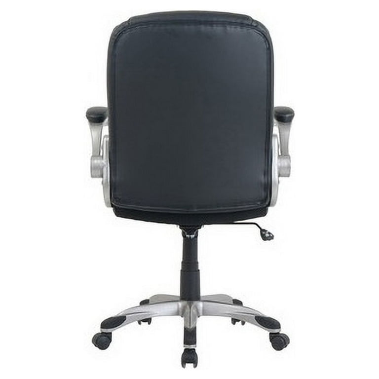 Lorell Traditional Executive Office Chair - Black Bonded Leather Seat - Black Bonded Leather Back - Mid Back - 5-star Base - 1 Each Lorell Traditional Executive Office Chair - Black Bonded Leather Seat - Black Bonded Leather Back - Mid Back - 5-star Base - 1 Each