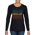 thumbnail image 2 of Wild Bobby Ford Shelby Vintage Retro All-Over Color Shift Logo Women Graphic Long Sleeve Tee, 2 of 6