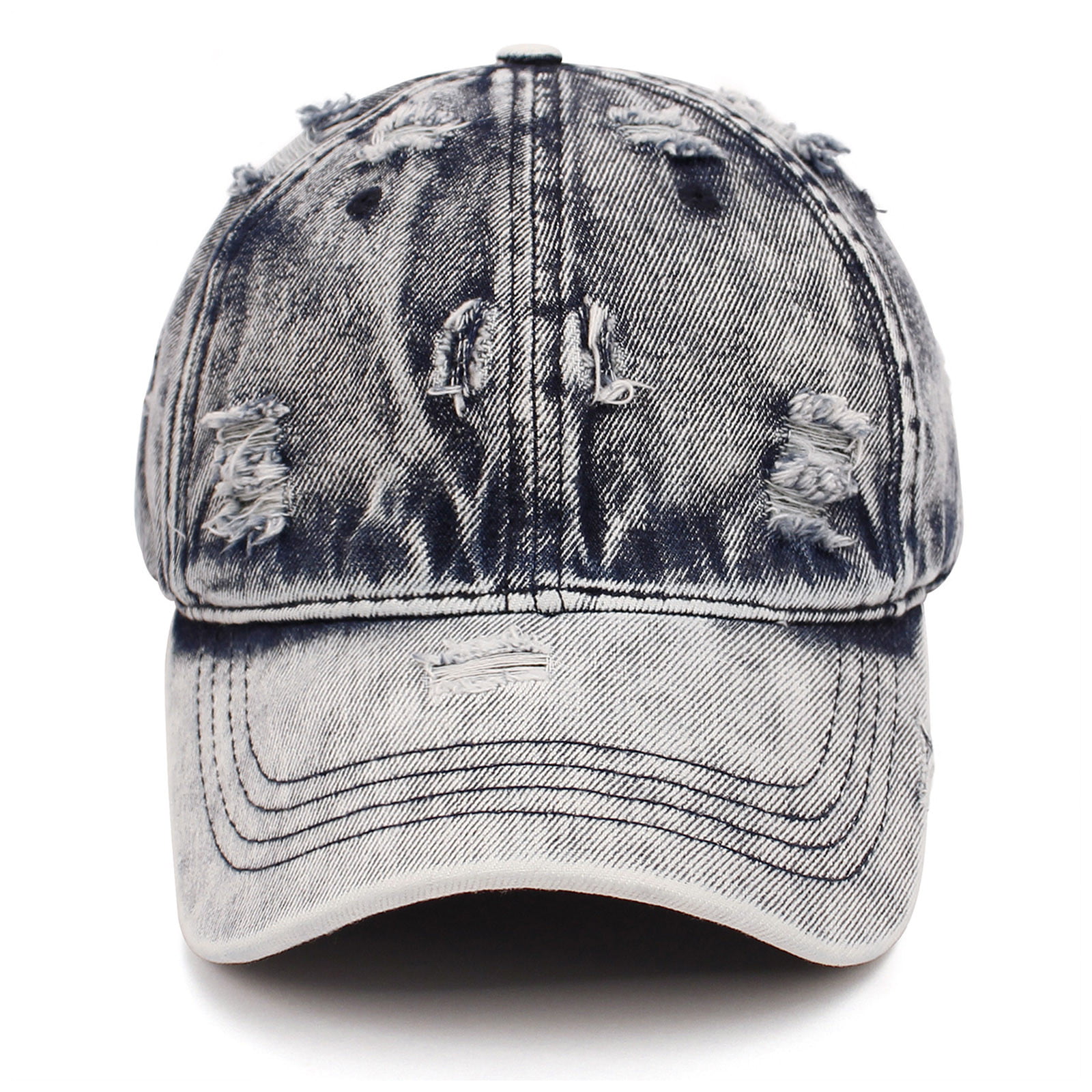 Shpwfbe Cowboy Hat Women Men Ripped Distressed Denim Trucker Hat Adjustable  Hat Sun Hat Hats For Men Baseball Cap