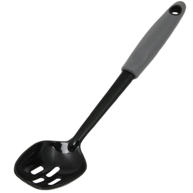Cuchara Chef Craft Select de nailon ranurada, 30 cm, gris