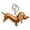 Yellow, variant on Clip On Dog Bag Charm PU Leather Dachshund Accessory with Metal Clasp for Purse Decoration, Daily Carry, Zipper Pull