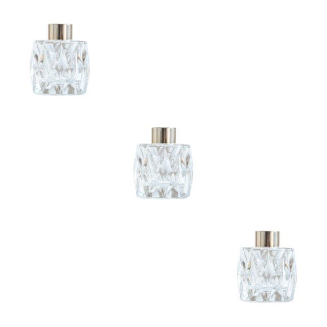 Inteprter Difusor de vidrio aromático indeformable para relajación en el baño, botella difusora de vidrio blanco alto, pintura de martillo de Type1 NO1
