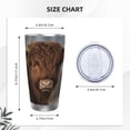 thumbnail image 4 of Rocae Yak for 20 Ounces Stainless Steel Insulted Tumbler Car Cup Drink Mug Inspirational Graduate Present-Straw Two-piece Set, 4 of 8