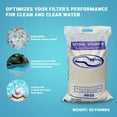 thumbnail image 3 of 50 Pound Mystic White II Non-Corroding Non-Staining Premium Swimming Pool Filter Sand Refill for Even Flow Rate, White (2 Pack), 3 of 9
