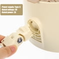 thumbnail image 3 of TABLZONE 1Set Small Tabletop Range Hood Silver Portable Extractor Fan for Home Kitchen Use, 3 of 7