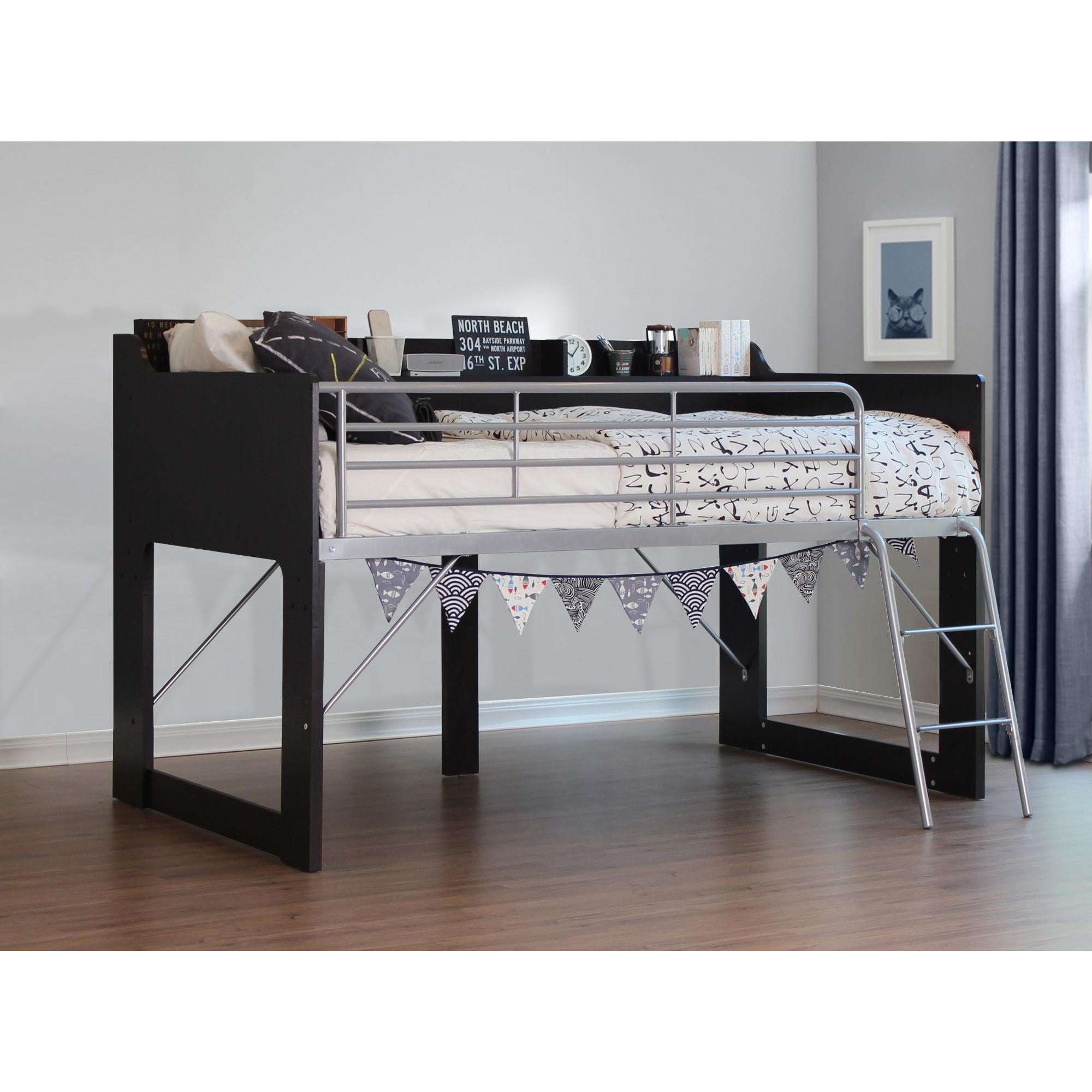 Talia storage loft bed with a desk deals