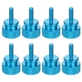 thumbnail image 1 of Uxcell 8Pcs M3x10 12x20mm(ODxH) Aluminum Thumb Screws for Pc Side Panel, Azure, 1 of 6