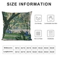 thumbnail image 5 of SHANXI Chinoiserie Pillow Covers , Asian Scenic Blue and Kelly Green Throw Pillows Farmhouse Chinoiserie Outdoor Decorative Pillowcase Linen Cushion Cover for Home Sofa Bedroom 22x22in, 5 of 5