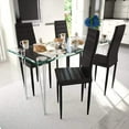 thumbnail image 4 of vidaXL Dining Chairs 2 pcs Black Faux Leather, 4 of 23