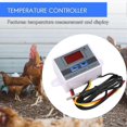 thumbnail image 2 of 220V Digital LED Temperature Controller 10A Thermostat Control with Switch Digital Display Incubatio, 2 of 5