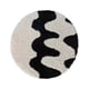 thumbnail image 5 of Cojín para silla de 15,75" x 15,75", antideslizante, lavable, decorativo, para viajes blanco negro redondo, 5 of 9