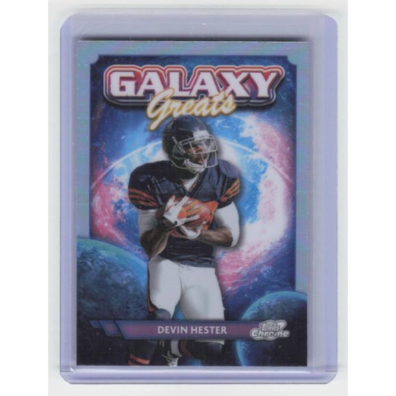 2024 Topps Chrome Cosmic Devin Hester #GG-34 Galaxy Greats Football Card Chicago Bears NFL FOOTBALL Trading Card