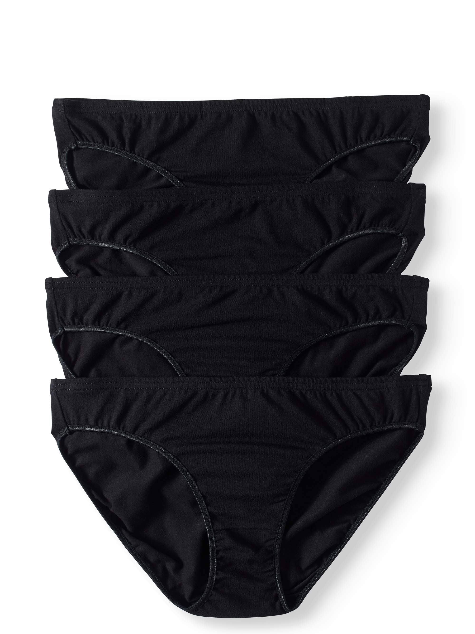 Best Fitting Panty Women's Cotton Stretch Bikini Panties, 4-Pack ...