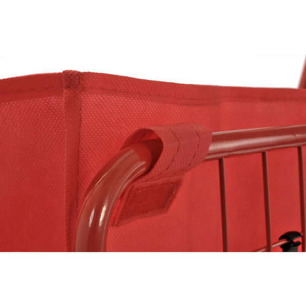 Sandusky FSC3012 Wire Shopping Cart 37inH x 16inW Plastic Red