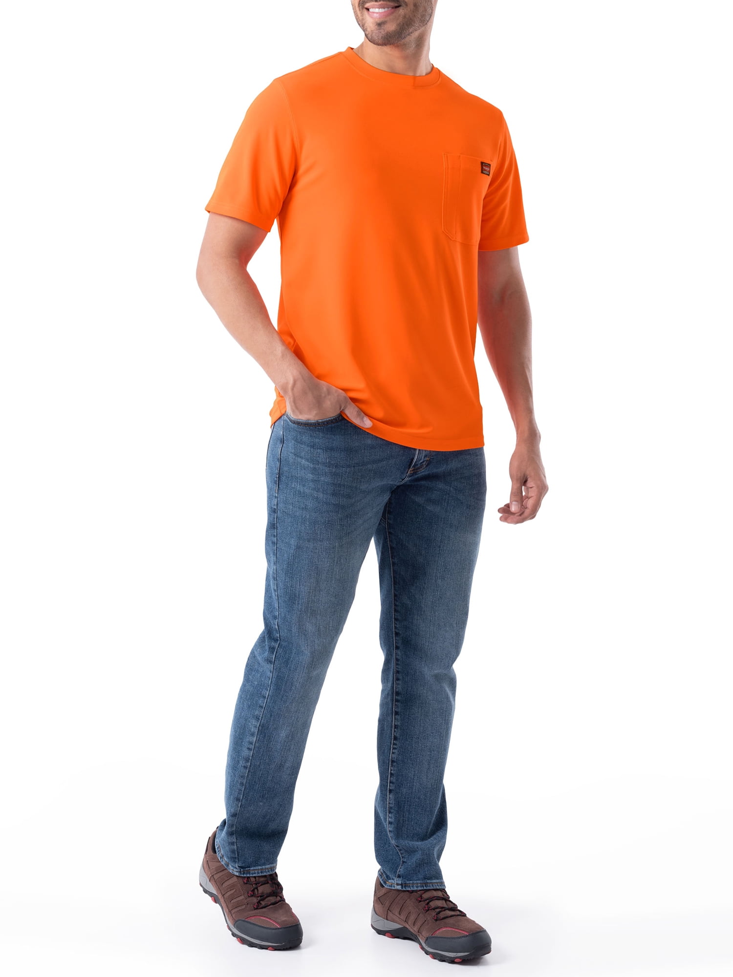 Wrangler Workwear Men's Short Sleeve Performance Tee 2-Pack Bundle
