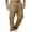 Khaki, variant on Maplenight Mens Straight Leg Cargo Pants Drawstring Elastic Waist Hiking Pants Outdoor Casual Work Trousers with Multi Pockets