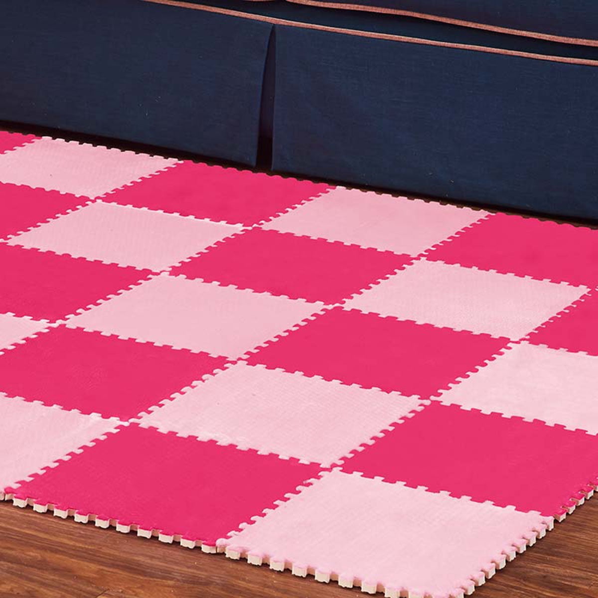 SHOWERORO 4Pcs Non Slip EVA Yoga Mats Interlocking For Floor Cushion