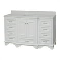 thumbnail image 6 of KBC Nantucket 60" Wood Single Bathroom Vanity w/ Quartz Stone in White, 6 of 8