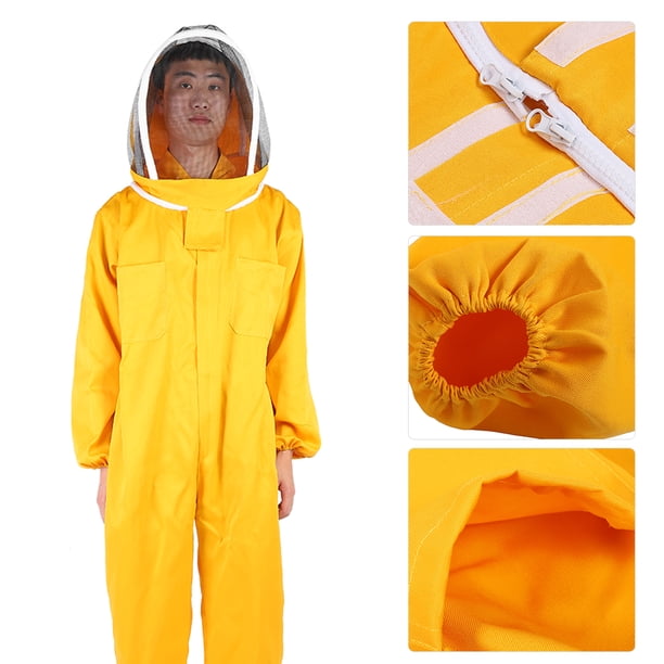 Chaqueta De Apicultura Con Velo De Malla Transpirable, Protege De Picaduras, Diseño Conveniente De Una Pieza, Material Duradero Para Suministros De Apicultura, Movimiento Más