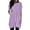 Purple womens shirts, variant on Wycnly Womens Shirts Casual Loose Fit Mid-Length Pullover Tops with Pocket Summer Short Sleeve Round Neck Ladies Solid Tops and Blouses Pink l