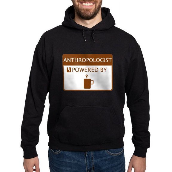 CafePress - Anthropologist Powered By Coffee Hoodie (Dark) - Pullover Hoodie, Classic, Comfortable Hooded Sweatshirt