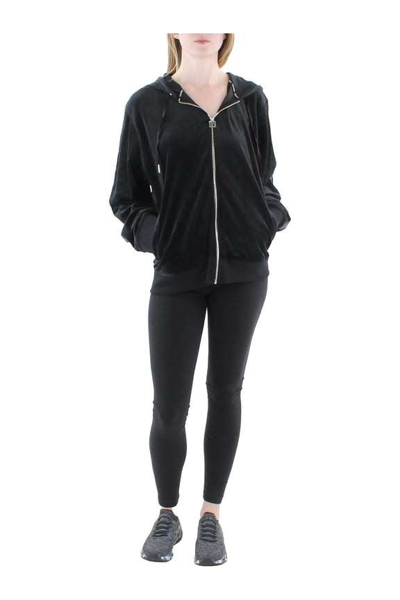 Womens Plus Velvet Logo Zip Hoodie