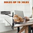 thumbnail image 5 of Cat Desk Bed - Kitten Desk Bed with 360° Rotating & Adjustable Height, Elevated Cat Nest Perch for Desk, 5 of 7