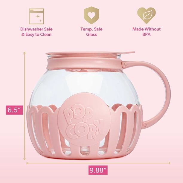 Paris Hilton Microwave Popcorn Popper, Dishwasher Safe, 3.3-Quart
