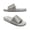 Silver, variant on Women's Rhinestone Flat Slide Sandals Open Toe Casual Summer Footwear Silver 39