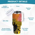thumbnail image 2 of Yayeee 30oz Stainless Steel Tumbler with Straw and Handle Double-Wall Insulated Travel Water Bottle, Abstract Boat, 2 of 8