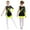 Yellow, variant on XUNZOO Girls Color Block Long Sleeve Figure Skating Gymnastics Skirted Leotard Rhythmic Performance Outfits Burgundy 8