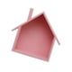 thumbnail image 3 of EeaseMX Estante de pared pequeño en forma de casa, de madera, para almacenamiento en la pared, organizador, expositor para dormitorio, sala de estar, cocina y oficina (rosa), 3 of 7