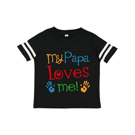 

Inktastic My Papa Loves Me Gift Toddler Boy or Toddler Girl T-Shirt