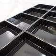 thumbnail image 3 of N'icePackaging 1 Qty - Heavy Duty Jet-Stone Black Plastic 8 Compartment Tray - for Storage/Organization/Display/Sales/Stacking/Sorting - Various Sizes, 3 of 6