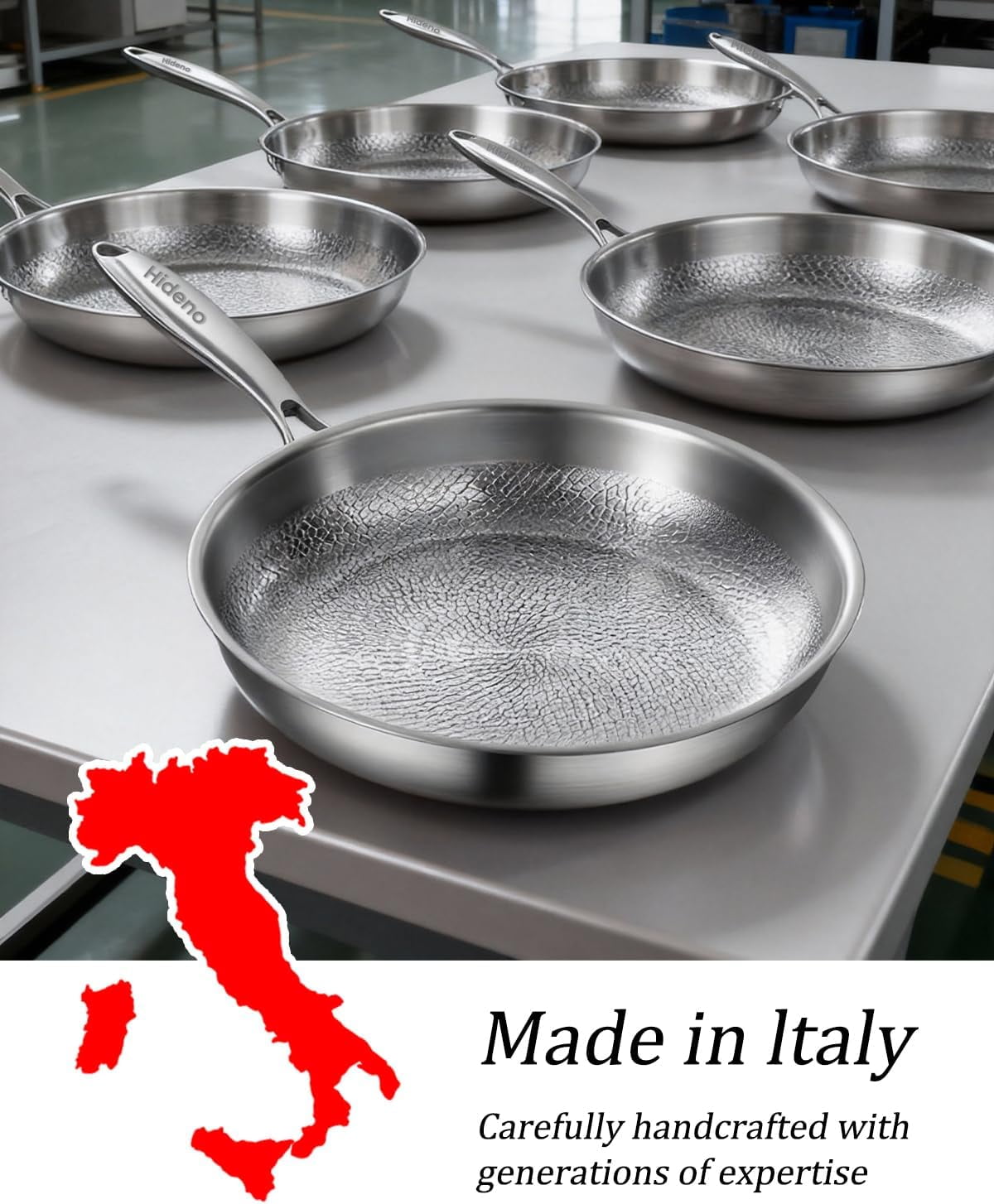 Titanium Pans for Cooking, Non Stick Frying Pan with Lid,  Dishwasher Safe Oven Safe Cookware for All Stovetops
