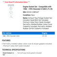 thumbnail image 2 of Engine Gasket Set - Compatible with 1988 - 1995 Chevy C1500 5.7L V8 1989 1990 1991 1992 1993 1994, 2 of 2