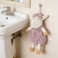 thumbnail image 2 of Pink Small Lamb Towel For Easy Hanging For Kitchen Bathroom Dining Room For Children And Adults 13.38x7.87x5.11 Inches, 2 of 7
