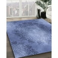 thumbnail image 3 of Ahgly Company Machine Washable Indoor Round Transitional Sky Blue Area Rugs, 7' Round, 3 of 7