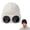 white, variant on Goggle Beanie,Unisex Knit Winter Ski Hat With Goggle Fit Design, Windproof Cozy Stretch, Versatile Fall Cold‑Weather Headwear, Practical Outdoor Accessory For Ski Sports, Daily Wear For Men And Women